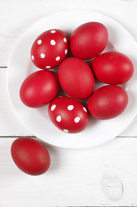 Premium Greek Red Egg Dye Kit (with Gloves, Table Cover & Oregano) Orthodox Easter 2026