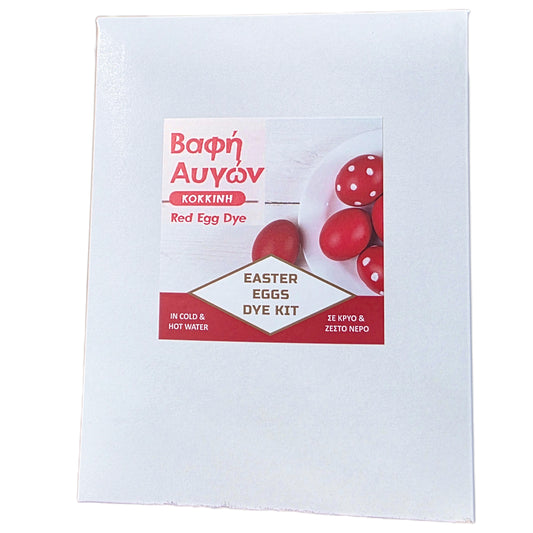 Premium Greek Red Egg Dye Kit (with Gloves, Table Cover & Oregano)