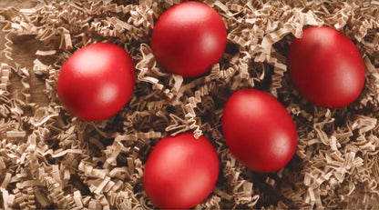 Red Egg Dye BAGATZOUNIS + Free Gloves: Vibrant Red, Foolproof, Kid-Safe | Ready in 15-Minutes!
